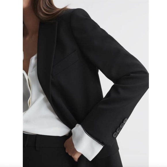 Reiss Alia Oversized Wool-Blend Blazer - Picture 2 of 7